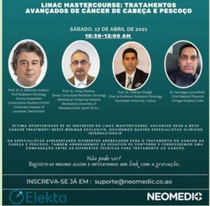 Webinar LINAC MASTERCOURSE ELEKTA Organização: Neomedic Angola ELEKTA